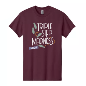 T-shirt bordeau logo